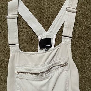 Cropped drawstring Overalls